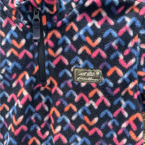 Eddie Bauer 1/4 Zip Front Pullover Sweater- Kids size M(10/12) - Picture 2 of 6